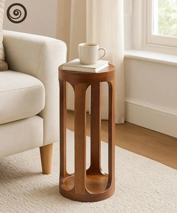 Oakly Aura Round Side Table