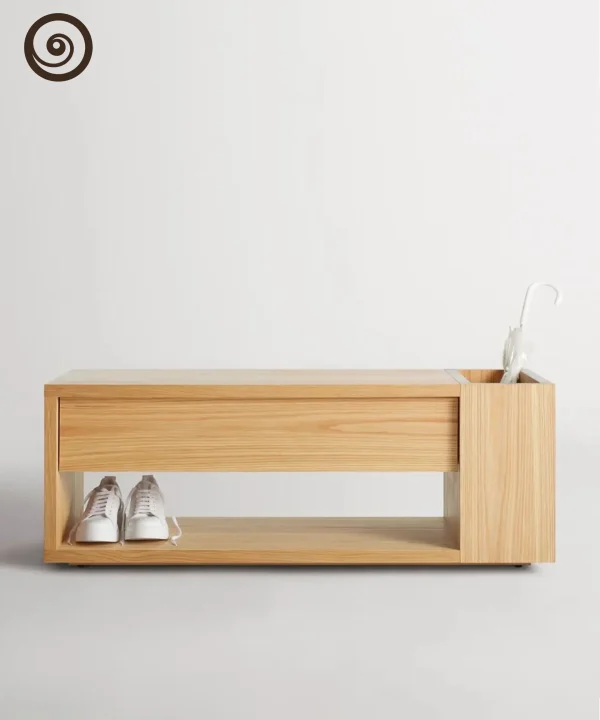Spirala Entryway Bench And Shoes Rack