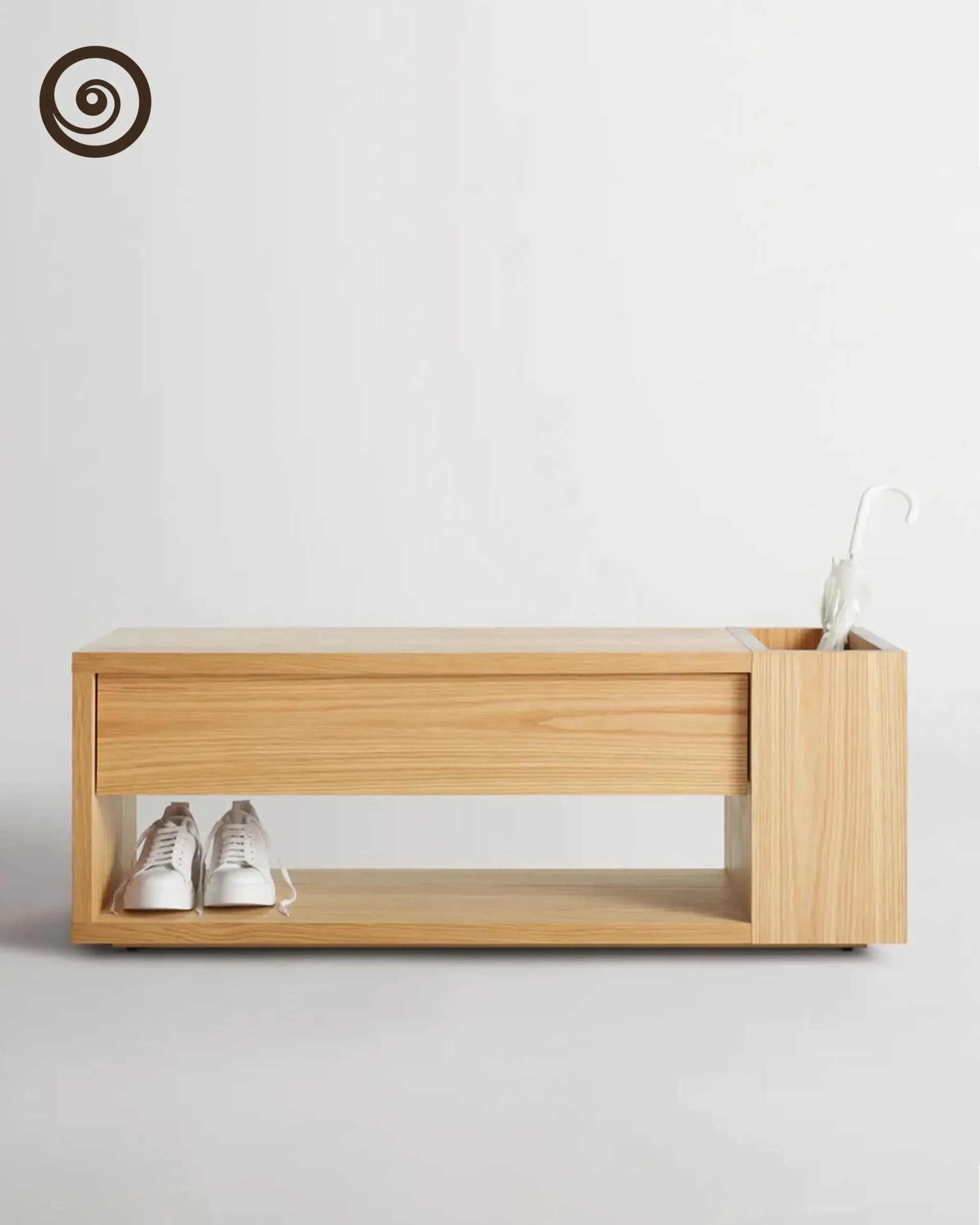 Spirala Entryway Bench And Shoes Rack