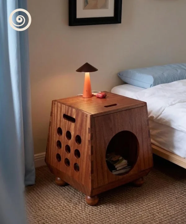 Modern Geometric Cat Stool