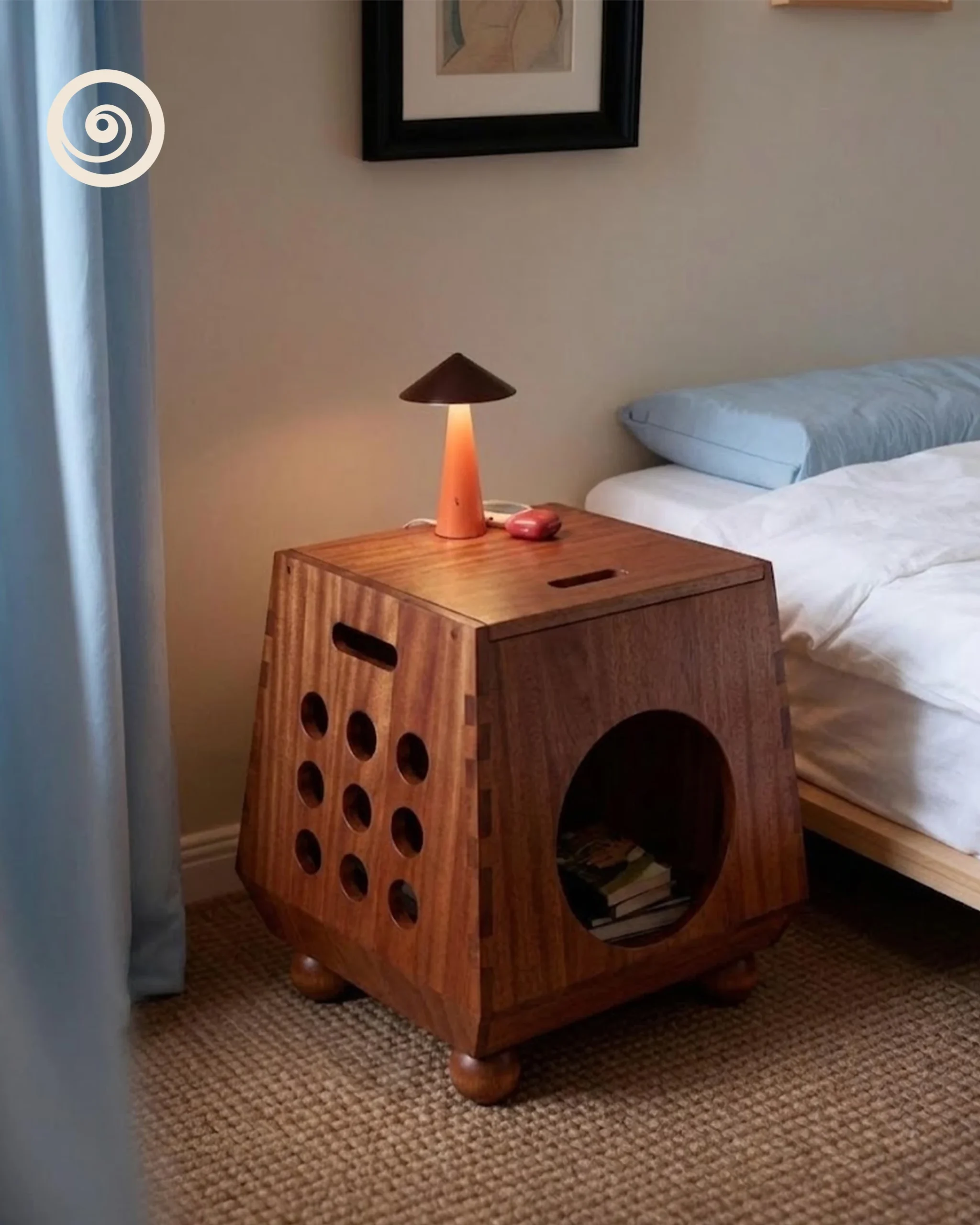 Modern Geometric Cat Stool