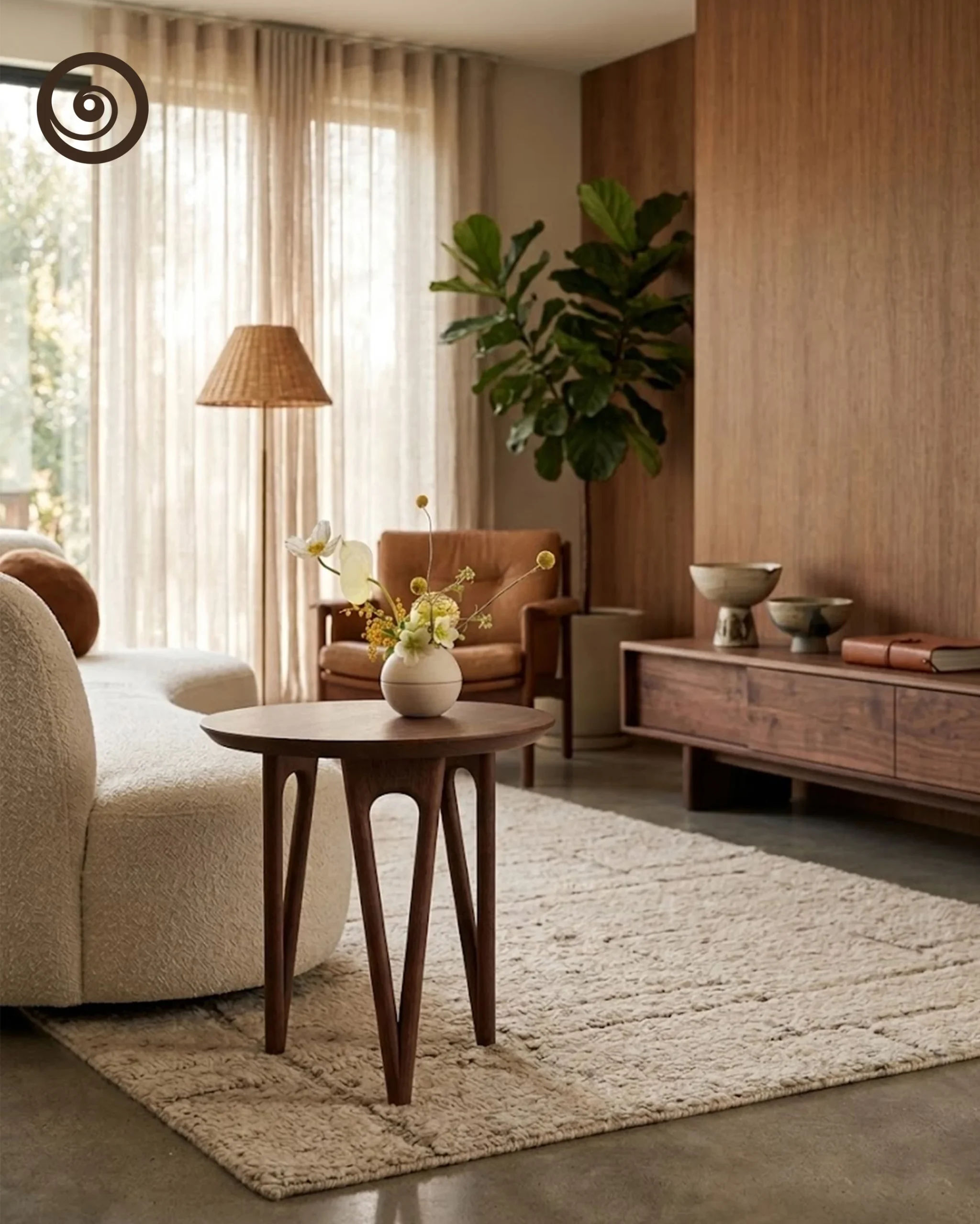 Mid-Century Modern Teak Side Table