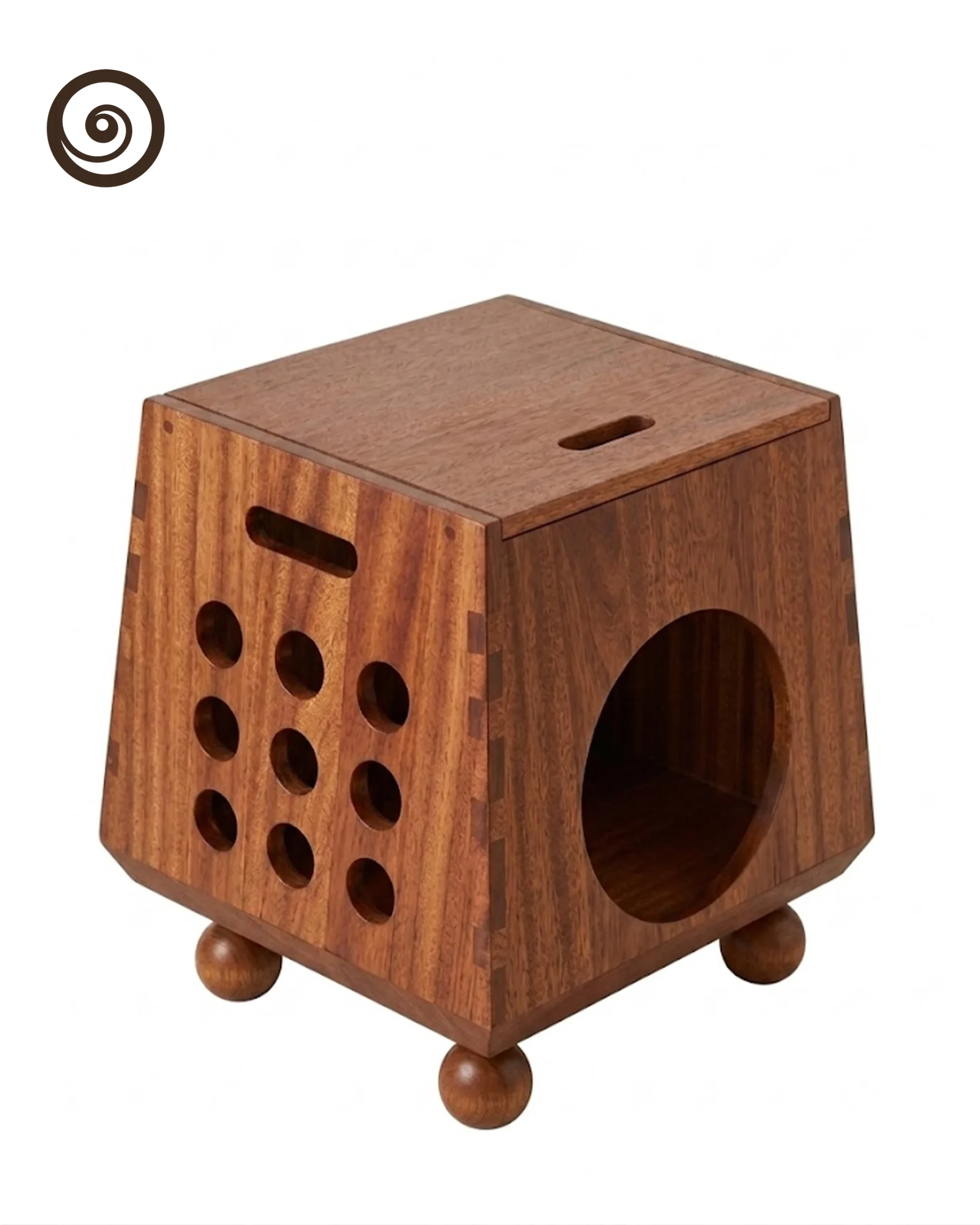 Modern Geometric Cat Stool - Image 2