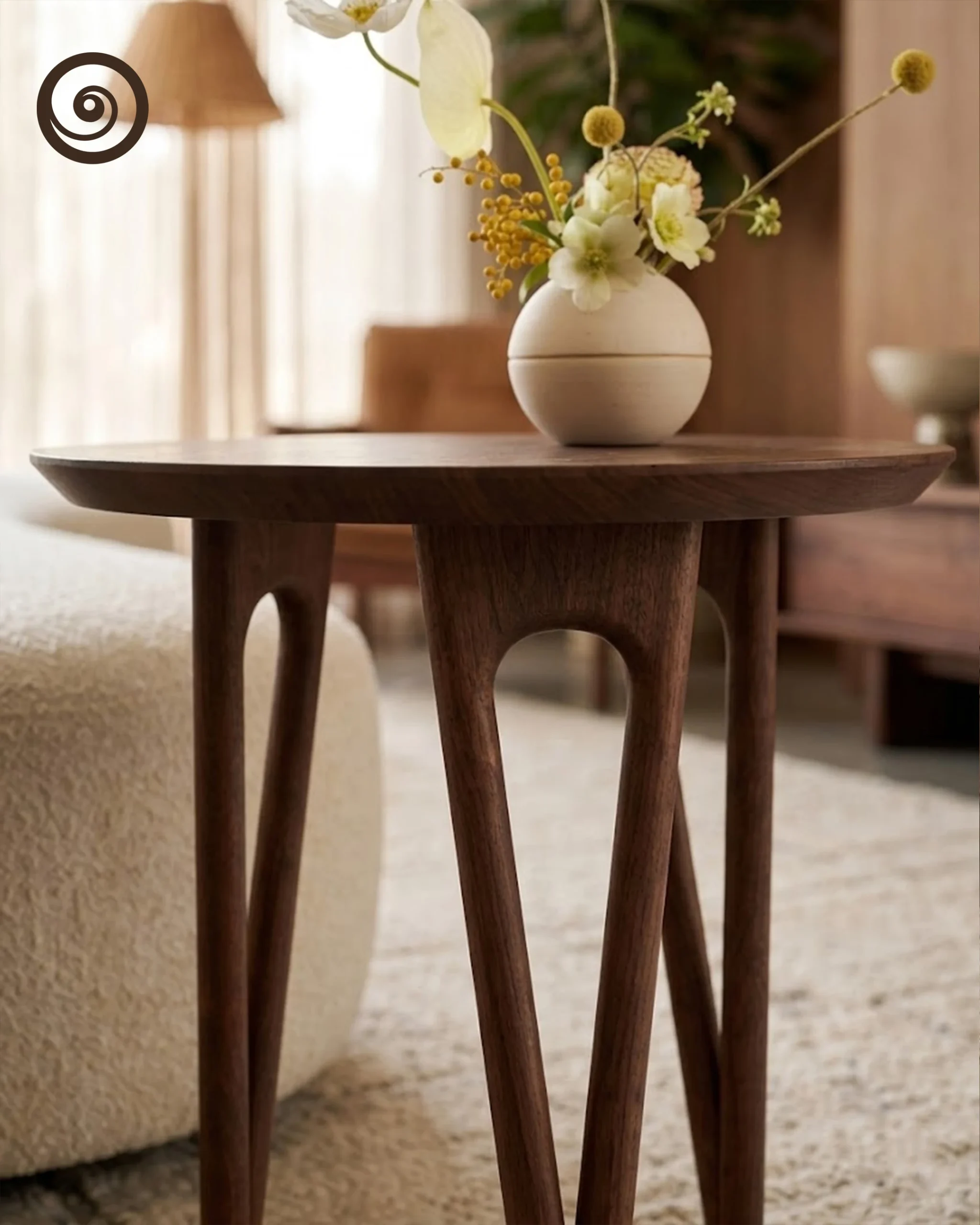Mid-Century Modern Teak Side Table - Image 3