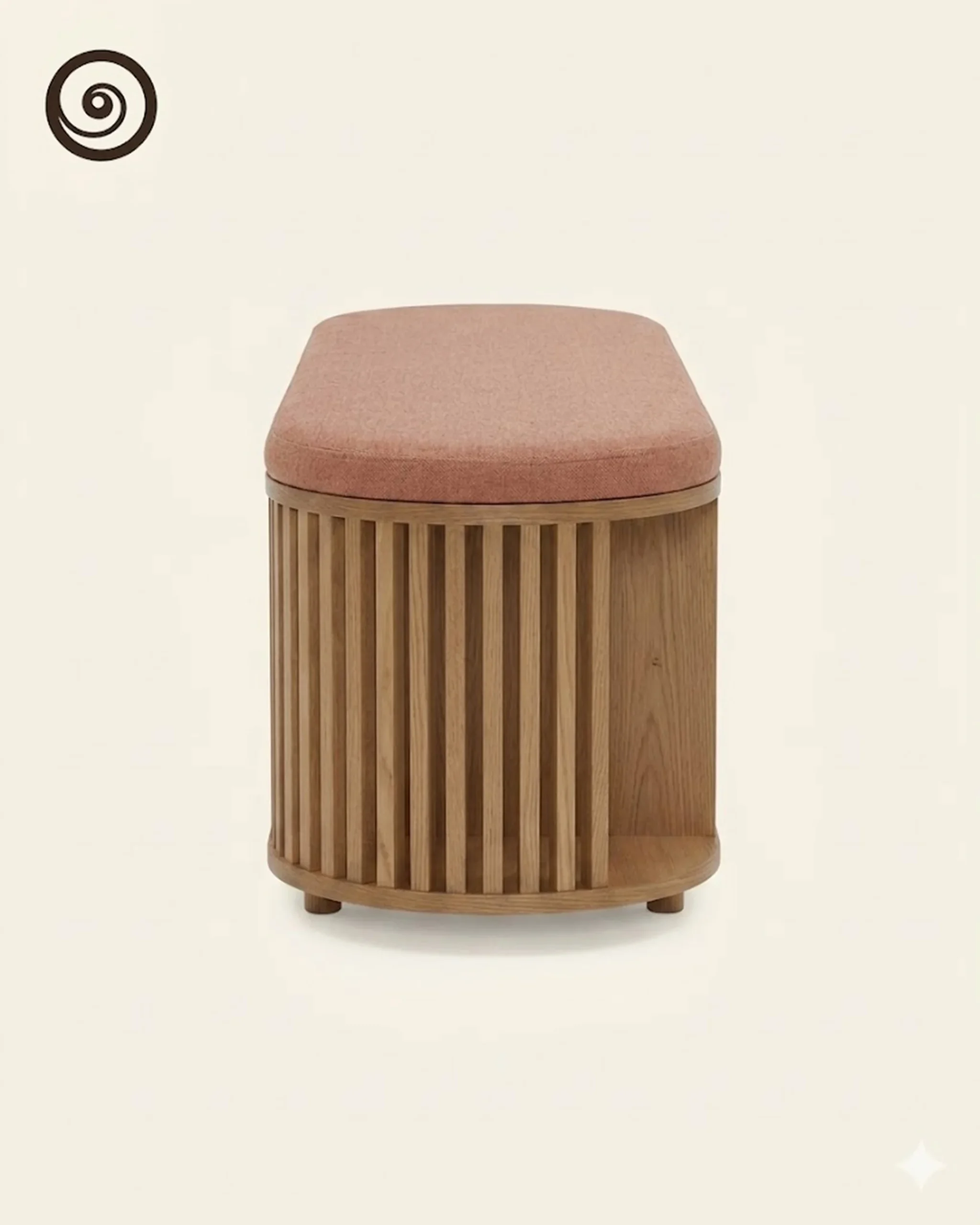 The Aura Slatted Storage Bench - Image 3