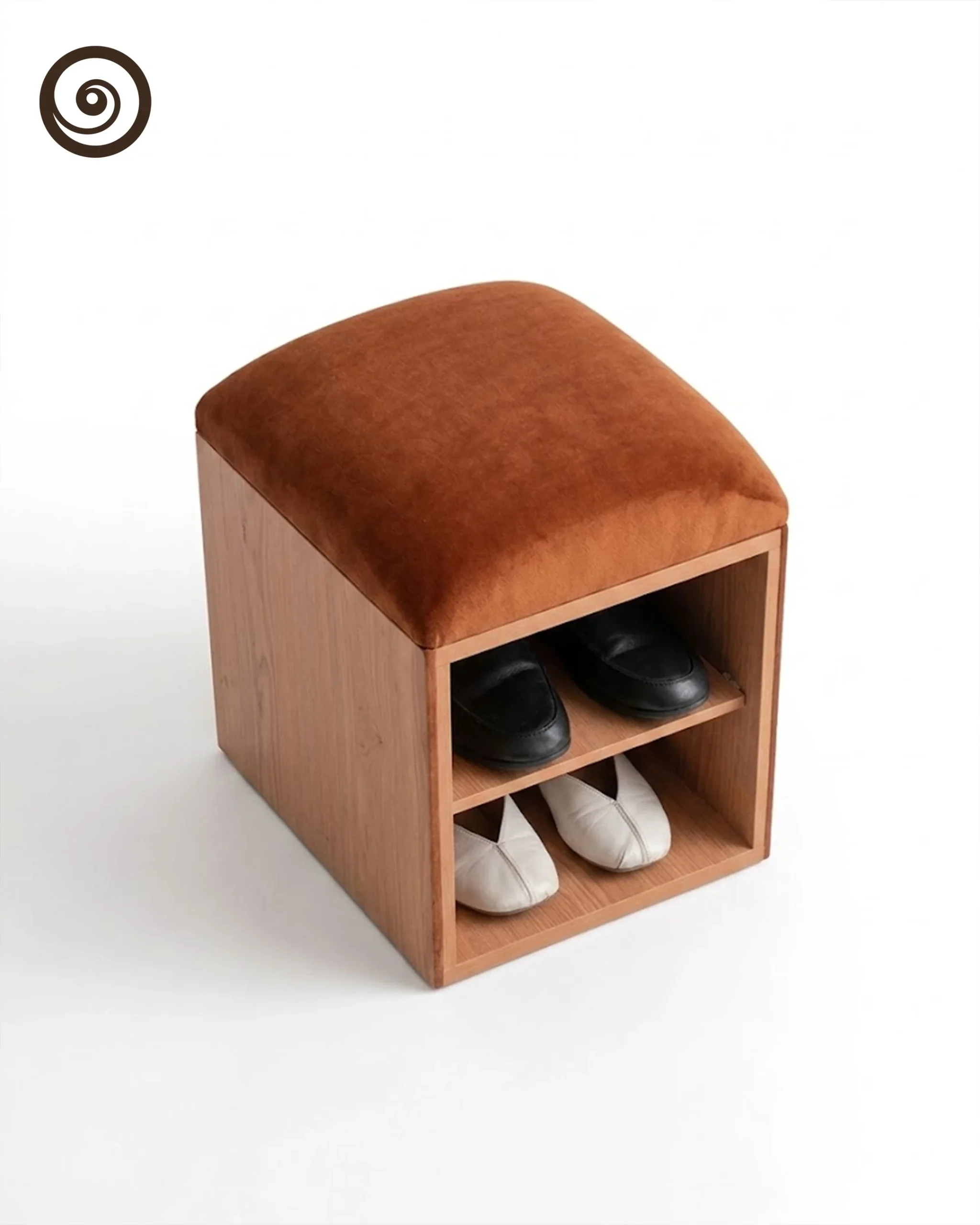 Compact Entryway Shoe Stool - Image 2