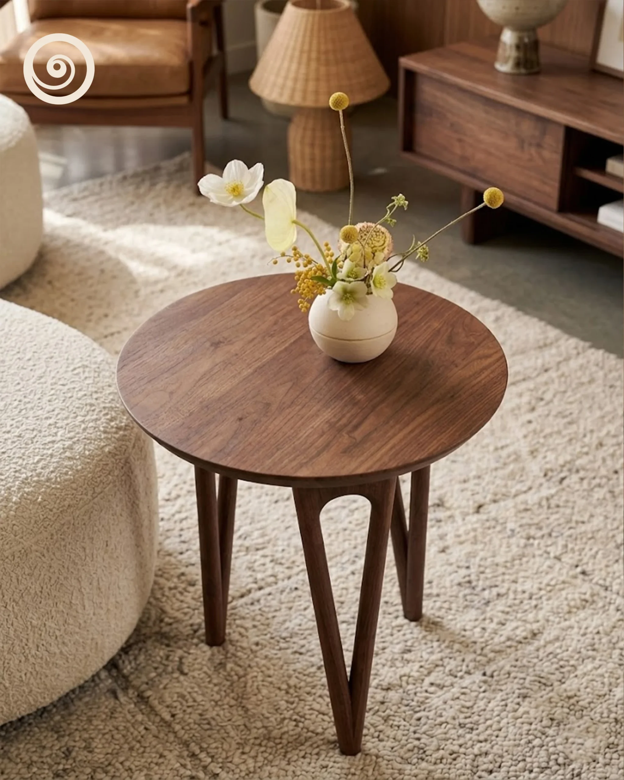 Mid-Century Modern Teak Side Table - Image 2